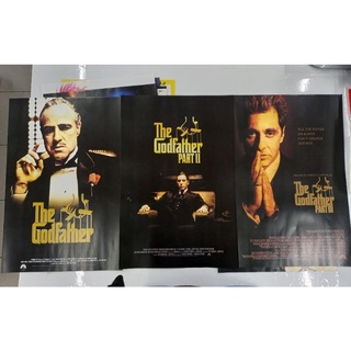 โปสเตอร์หนัง The godfather ภาค 1/2/3 ชุด set 3 ใบ