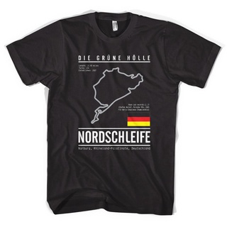 เสื้อยืดผ้าฝ้ายพิมพ์ลายขายดี Yuanl5 [XS-4xl] เสื้อยืดแขนสั้น พิมพ์ลาย Nurburgring Race F1 Track Nordschleife Import Jdm