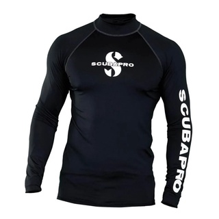 Scubapro Black Rash Guard UPF 50 – Men