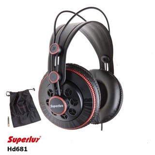 Superlux HD681 หูฟัง มอนิเตอร์ ฟังเพลงแน่น ของแท้ รับประกันศูนย์ไทย สีแดง ฟังเอนกประสงค์