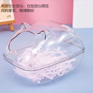 ห้องน้ำหนูแฮมเตอร์ ห้องน้ำสัตว์เล็ก สีใส มี 3 ขนาด