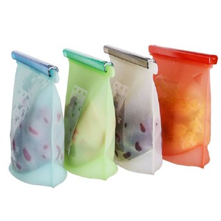 ถุงซิลิโคนถนอมอาหาร 1,500 ml. Reusable silicone preservative bags