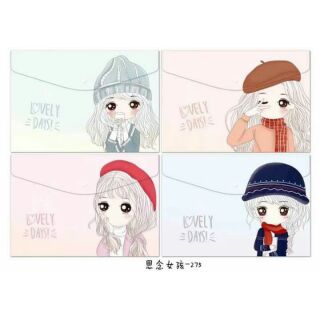 แฟ้มA4  ลายเด็กหญิงเกาหลี  ราคา 20-