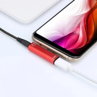 [T - Shaped 2 In 1 Usb C To 3 . 5 มม . แจ็คเสียง + Type C อะแดปเตอร์แปลง ( Usb C To 3 . 5 มม . ] [ไม่ใช่สำหรับ Samsung]