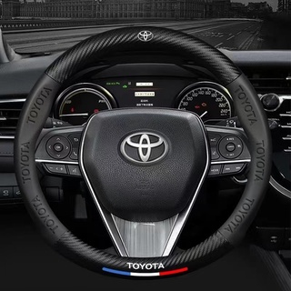 ปลอกหนังหุ้มพวงมาลัยรถยนต์ สําหรับ toyota Vios Wigo lnnova rav4 hiace hilux fortuner avanza civic