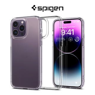 Spigen iPhone 14 Pro เคส 6.1 นิ้ว อัลตร้าไฮบริด ฝ้า ด้านหลัง เคสป้องกันการตก กึ่งโปร่งใส