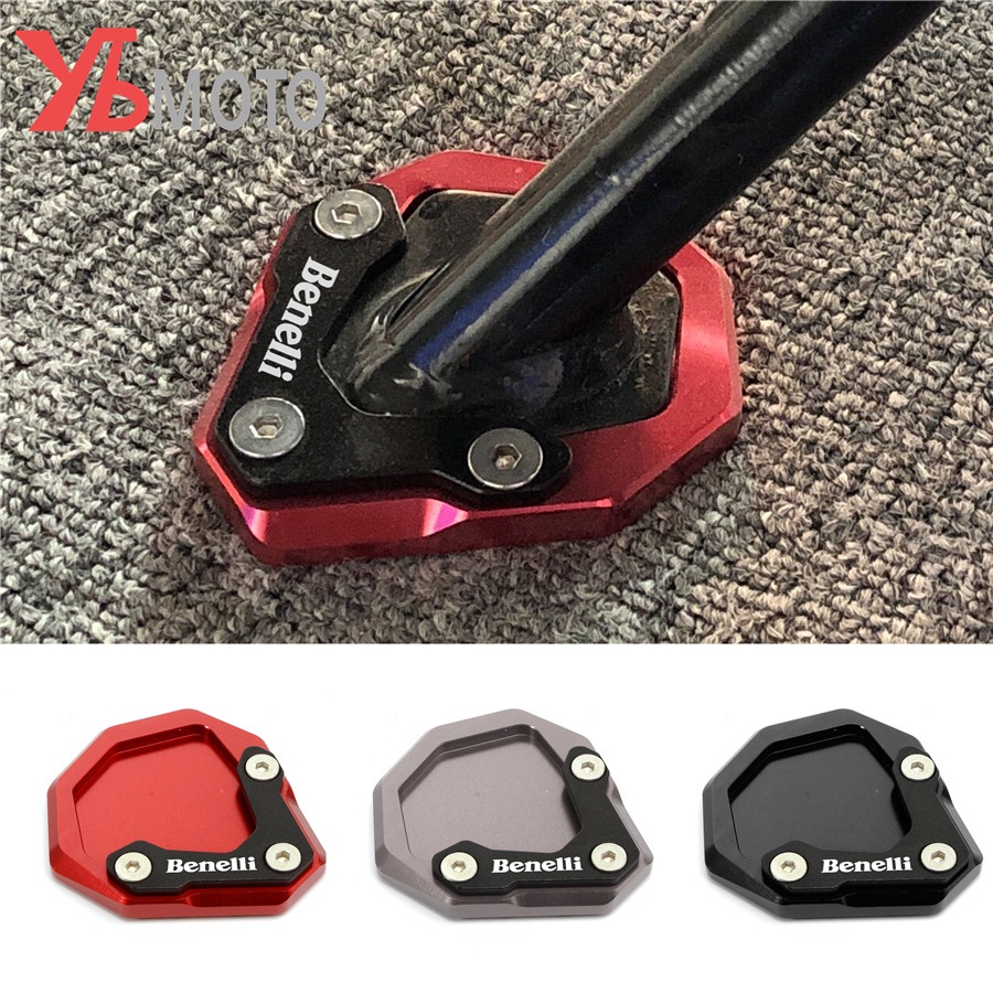 Extension De Béquille Latérale Pour Ducati Multistrada - Aluminium CNC, Rouge/Noir/Titane