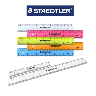 ไม้บรรทัด 15cm(สีใส),15cm(สีอื่น),30cm(สีใส) ยี่ห้อ Staedtler 1 อัน