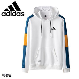 ✒【แฟคตอรี่เอาท์เล็ท】🎉เสื้อกันหนาว Adidas Hoodie ผ้าฝ้ายคุณภาพสูงกีฬาลำลองหลวมขนาดใหญ่ระบายอากาศแห้งเร็วเสื้อกันหนาวไ（ขา