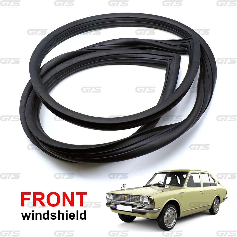 คิ้วยาง ยางขอบกระจก สีดำ สำหรับ Toyota Corolla KE20 TE20 TE21 Sedan ปี 1970-1974