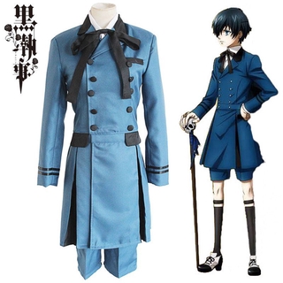 Black Butler Ciel Phantomhive Cosplay Costume Full Set Halloween Carnival Unisex #Anime