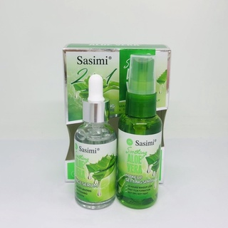 เซรั่ม S-12149 Sasami ซาซิมิ Aloe vera เซรั่ม ช่วยลดเลือดจุดด่างดำ รอยด่างดำ Sasami 2 in 1 Pomegranateซาเซมิ ว่านหาง เฟซ