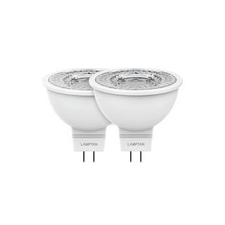 หลอด LED MR16 5W WW GU 5.3 P.2 LAM | LAMPTAN | LED MR16 5W DUO PACK หลอดไฟ LED หลอดไฟ โคมไฟส่องสว่างและพัดลมเพดาน หลอด L