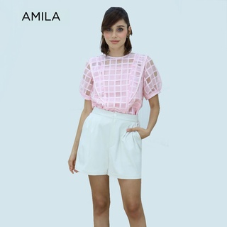 AMILA Blouse AM-B819 แขนสั้น IGPU21-10