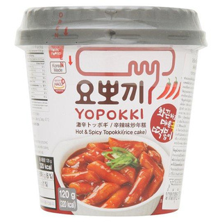 โยป๊อกกิ ต๊อกป๊อกกิผัดซอสเผ็ดสำเร็จรูป 120กรัม/Yo Pokok Tok Pok Pokki with Instant Spicy Sauce 120g