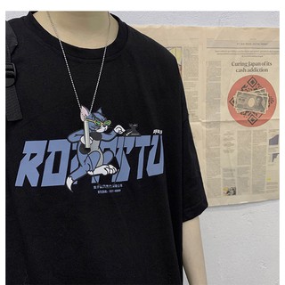 Runpee G020 🔍 เสื้อยืด คอกลม🐳 ผ้านิ่ม ROSTSU โคตรคูล😼😻