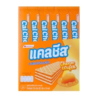 Cal Cheese แคลชีส เวเฟอร์สอดไส้ครีมรสชีส 8.5 ก. 24 ซอง