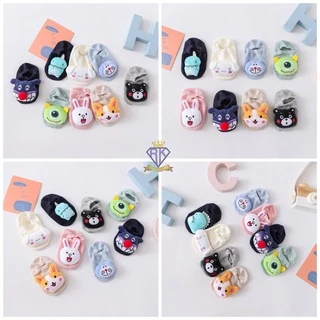 A0036 ถุงเท้าเด็ก ถุงเท้าหัวตุ๊กตา ราคาถูก🌟🌟🌟 พร้อมส่งในไทยนะคะ