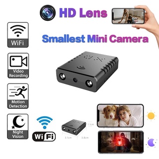 กล้องวงจรปิด 1080P กล้องวงจรปิด wifi กล้องเชื่อมต่อกับโทรศัพท์มือถือ Mini Night Vision แบบพกพา IP กล้องวงจรปิดไร้สาย