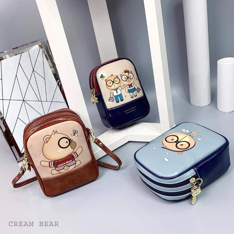 กระเป๋า แบรนด์แท้ Cream bear