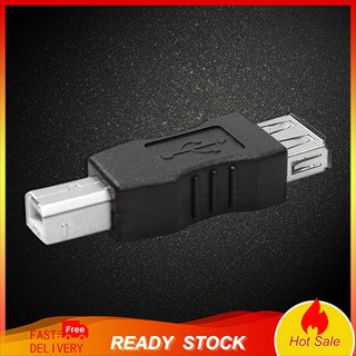 【OPHE】อะแดปเตอร์เชื่อมต่อแปลง Mini Black USB Type A Female to USB Type B Male