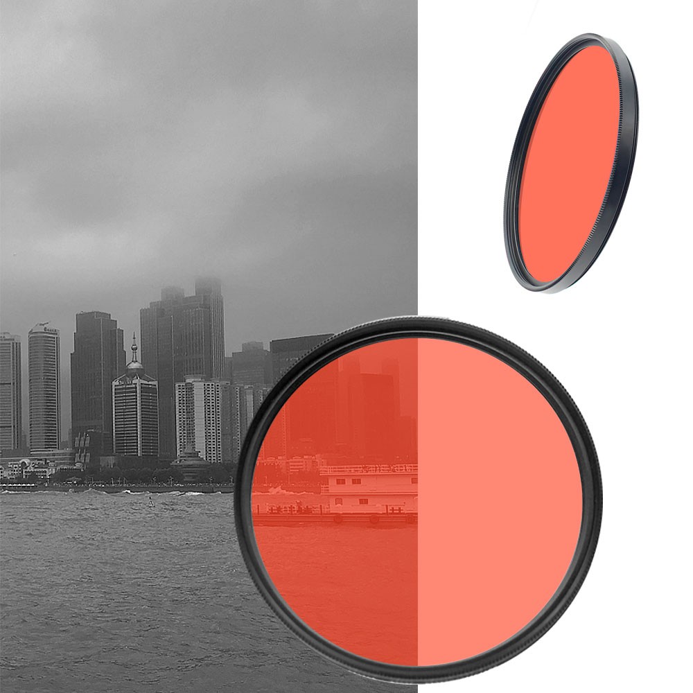 Filter Accessories Red Orange Yellow Green Blue Purple ฟิลเตอร์เต็มสี 37 40.5 43 46 49 52 55 58 mm