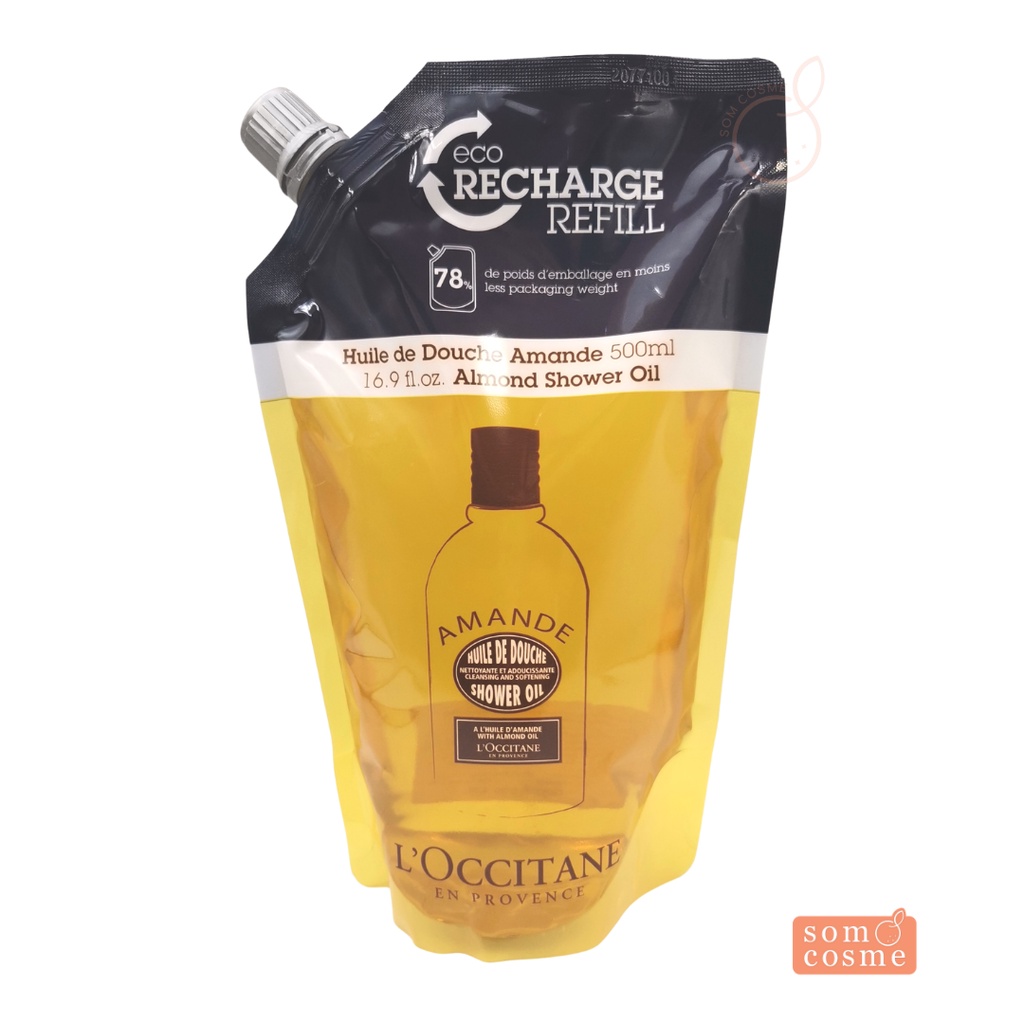 L'Occitane Almond Shower Oil Refill 500 ml. Shopee Thailand
