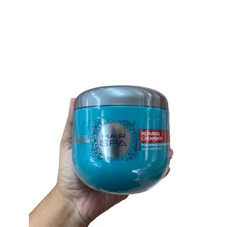 Loreal Hair Spa Repairing Cream bath (500 ml.)ลอรีอัล แฮร์ สปา รีแพร์ริ่ง ครีมบาธ กระปุก