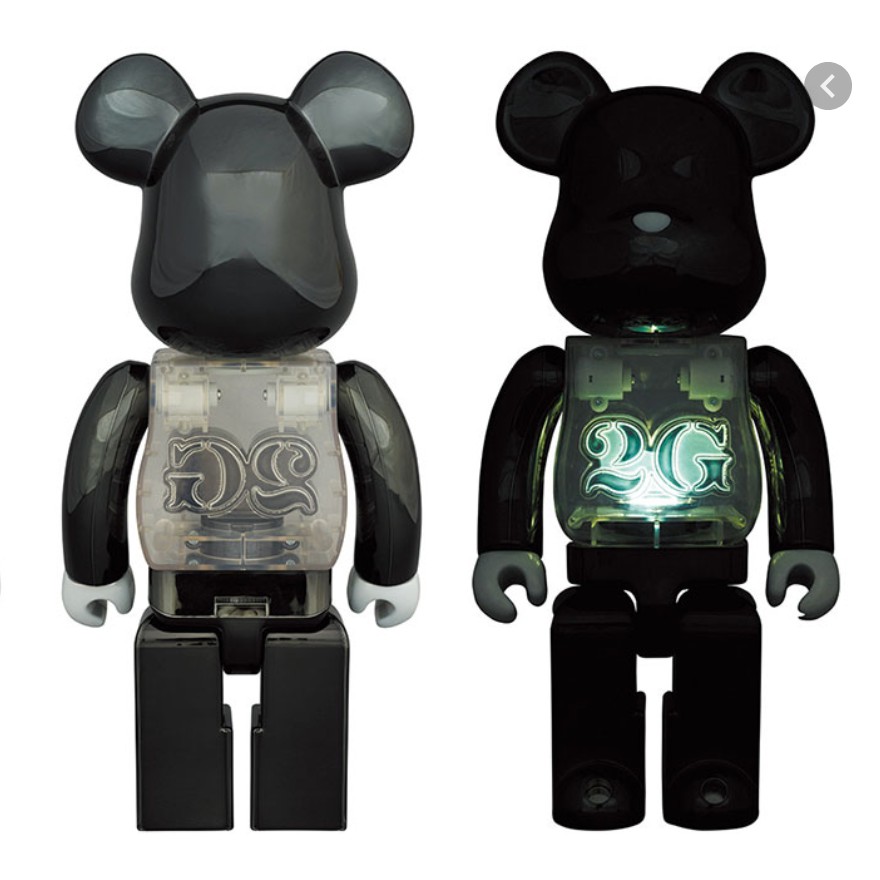 Bearbrick , Be@rbrick 2G BLACK CHROME 100％ & 400% | Shopee Thailand