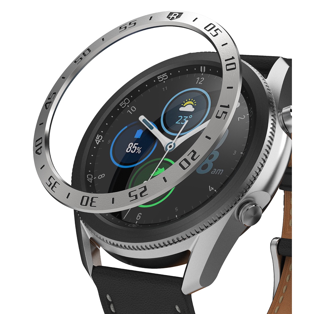 Ringke Bezel Styling for Galaxy Watch 3 45mm Ringke Case Cover Stainless Steel and Aluminum Frame Ac