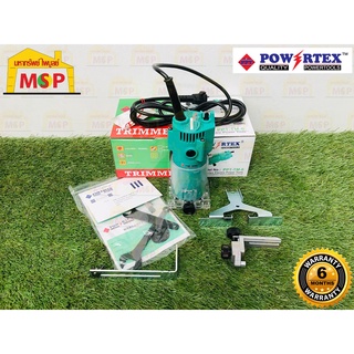 Powertex ทริมเมอร์ 1/4" PPT-TM-6 350W (เซาะร่อง)