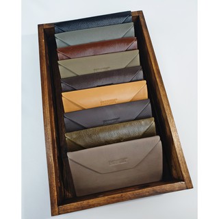 กล่องแว่นหนังแท้ Parmida รุ่น Leather Oversized Glasses Folding Triangle Case
