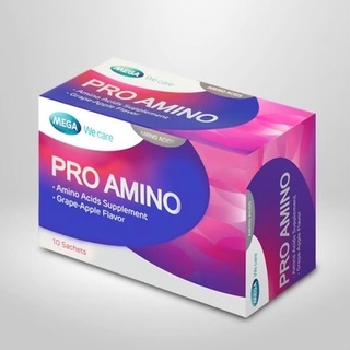 Mega We Care Pro Amino เมก้า วี แคร์ โปร อะมิโน 10 ซอง [1กล่อง] เสริมสร้างโกรทฮอร์โมน