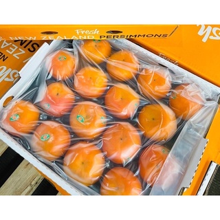 🍊พลับนิวซีแลนด์.#14,16 ลูก/กล่อง (กล่อมสีส้ม Fresh) จัดส่งด้วยขนส่งแบบแช่เย็น