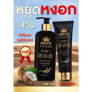 ✅ส่งฟรี 🔥 2 แถม 1 🧲ผมดำใน 14 วัน Ariya สมุนไพรแท้ แชมพูปิดผมขาว เสริมรากผมใหม่ ปิดหงอก ลดหงอก ลดผมร่วง ลดรังแค ผมหนานุ่ม