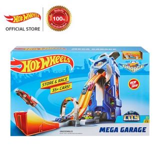 Hot Wheels Mega Garage Play Set ฮอตวิว ชุดของเล่นโรงรถเมก้า Hot Wheels (FTB68 CH)