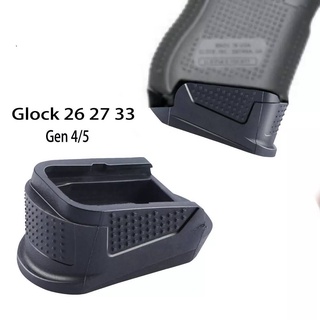 ส้นแม็ก Glock26 27 33 พร้อมตัวอุดด้ามสำหรับGlock Gen4 5 Extended Grip plate Magazine Pad