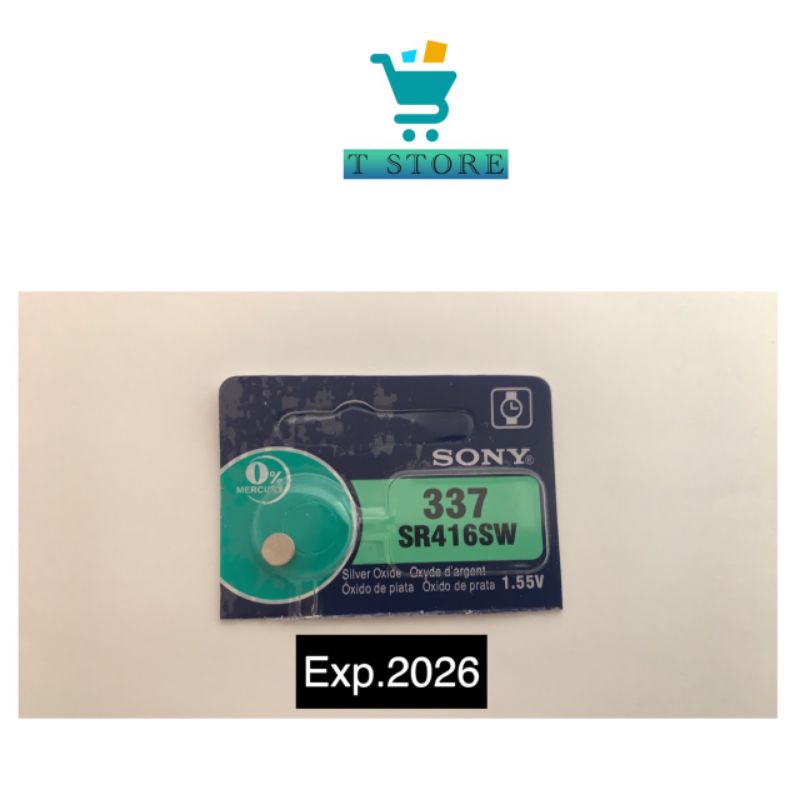ถ่านกระดุมขนาดเล็กSonyใส่นาฬิการุ่นSr521swSr621swSr636swSr920swSr927swSr416sw ขนาด1.55v