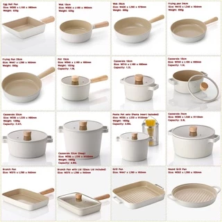 NEOFLAM FIKA Cast Aluminium IH Induction Ceramic Nonstick กระทะและกระทะ เครื่องล้างจานปลอดภัยไม่มี PFOA