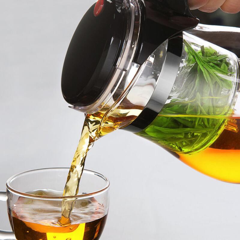 กาน้ำชงชา กาน้ำชาทรงกลมแบบใส มีที่กรองสแตนเลส Glass teapot​ กาน้ำชาแบบพกพา750ml-526 - รูปที่ 2