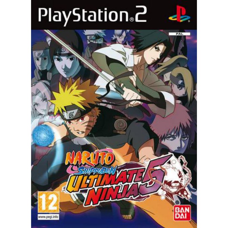 {แผ่นเกมส์ PS2} Naruto Shippuden - Ultimate Ninja 5 แผ่นเกมส์คุณภาพสูง ราคาถูก