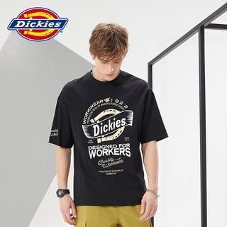 【พร้อมส่ง】เสื้อยืดคอกลม แขนสั้น ทรงหลวม ลาย Dickies สไตล์คลาสสิก แฟชั่นฤดูใบไม้ผลิ ฤดูร้อน สําหรับผู้ชาย 10133