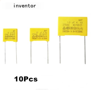 10pcs X2 Safety capacitor 15mm 275VAC 275V 0.001UF 0.0022UF 0.0047UF 0.01UF 0.022UF 0.033UF  0.047UF 0.068UF 0.1UF  0.1UF 0.15UF 0.22UF 0.33UF 0.47UF 0.15UF 0.56UF 0.68UF 1UF   Polypropylene film