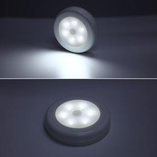 Motion-sensing Battery Powered LED,Stick-on Nightlight,Silver Color