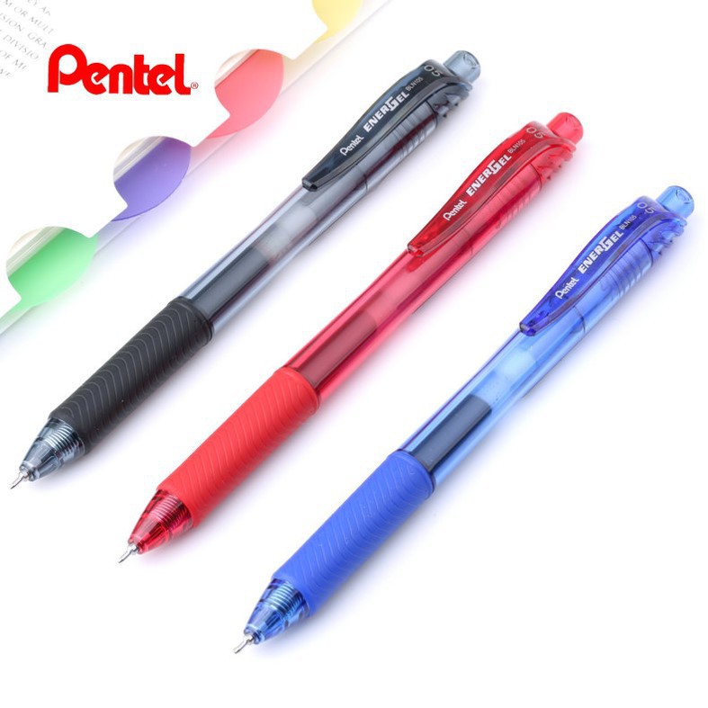 (12 ด้าม) ปากกาเจล Pentel Energel BLN104/BLN105/BL107/BL110 (0.4 มม./ 0.5 มม./ 0.7 มม./ 1.0 มม.)