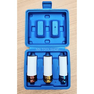 ลูกบล็อกถอดล้อแม็ก ALSO AE03A 4 หุน ขนาด 17, 19, 21 มิลลิเมตร ชุด 3 ชิ้น สินค้าพร้อมส่ง