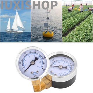 [Seller Recommend] Iuxishop 0-200 Psi 0-14 Bar เกจวัดแรงดันน้ําแบบ Dial Meter 1 / 8 นิ้ว Npt