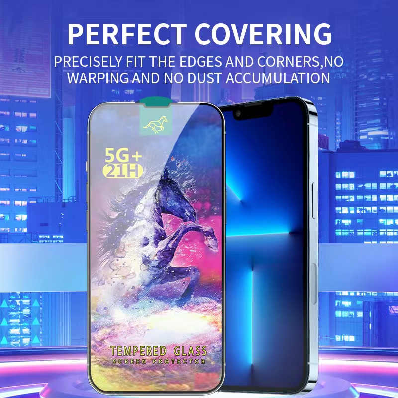 ฟิล์มกระจกนิรภัยกันรอยหน้าจอ แบบเต็มจอ สําหรับ OPPO A78 A96 A95 A94 A76 A74 A55 A54 A16 A16k A57 A77 5G #2