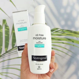 มอยซ์เจอไรเซอร์ บำรุงผิวหน้า ผสมกันแดด Oil-Free Moisture with SPF 15 118 ml (Neutrogena®)