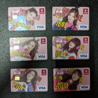 GSB X BNK48 บัตรเดบิต ธนาคารออมสิน Cherprang Mobile Pun June Wee Aom